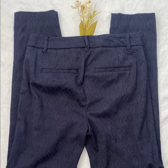 White House blanck  market Navy Patterned Women's Pants - Picture 4 of 10